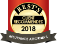 Best's | Client Recommended 2018 | Insurance Attorneys